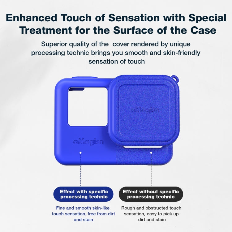 aMagisn Silicone Lens Cap Protective Cover Sports Camera Accessories, For Insta360 Ace Pro, For Insta360 Ace