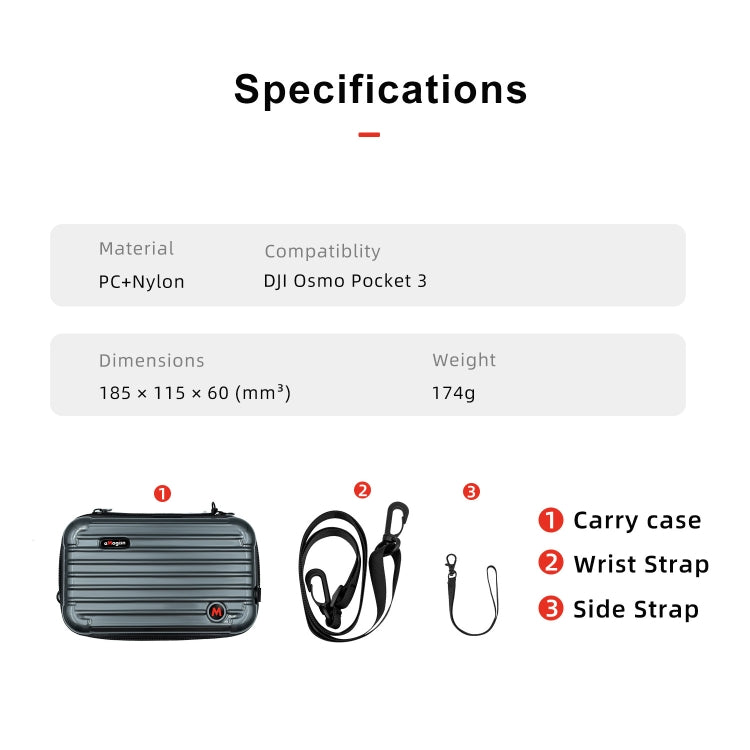 For DJI Osmo Pocket 3 aMagisn Small Organizer Bag Sports Camera Protective Accessories, For DJI Osmo Pocket 3