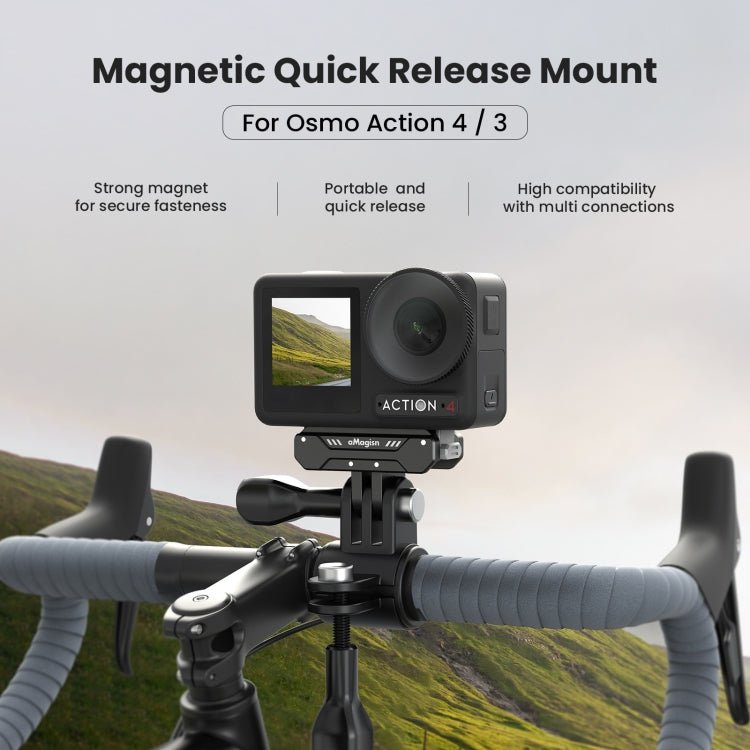 For DJI Osmo Action 4 / 3 aMagisn Magnetic Fast Disassembly Motion Camera Accessories