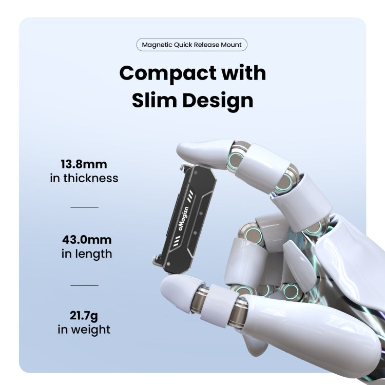 For DJI Osmo Action 4 / 3 aMagisn Magnetic Fast Disassembly Motion Camera Accessories