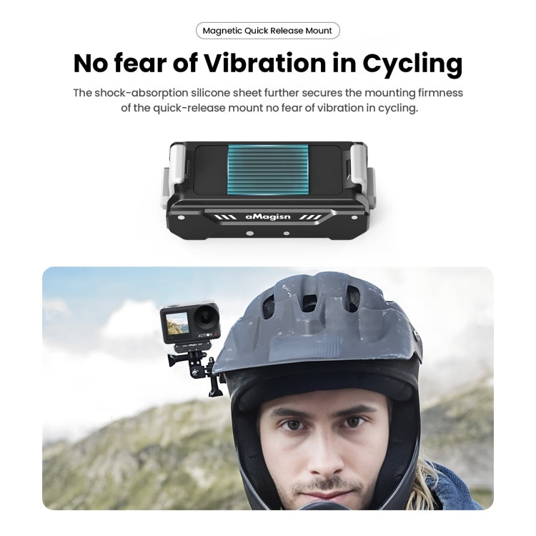 For DJI Osmo Action 4 / 3 aMagisn Magnetic Fast Disassembly Motion Camera Accessories