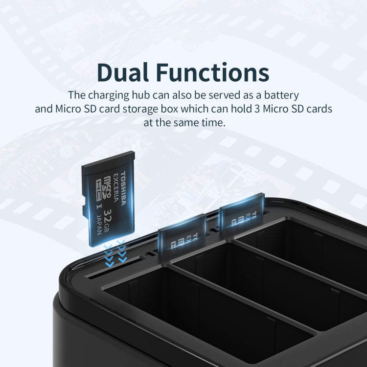 AMagisn Battery Charger Charging Seat For GoPro HERO12 Black /11 Black /10 Black /9 Black, For GoPro HERO12 /11/10/9