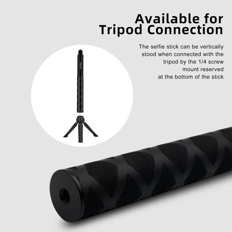 aMagisn 70cm Invisible Straight Pull Selfie Stick Sports Camera Accessories, Single Rod, Rod+1/4 Turn 3 Jaw+Screw, Rod+1/4 Turn 3 Jaw+Screw+Phone Clip