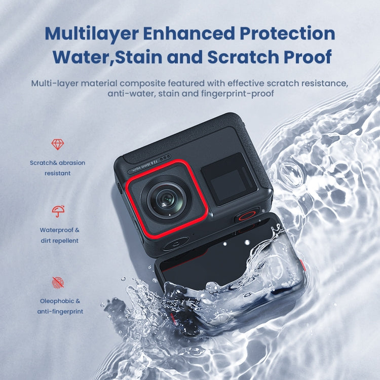 For Insta360 ACE aMagisn Tempered Film Protective Stickers Sports Camera Accessories, 3 In 1, 6 In 1