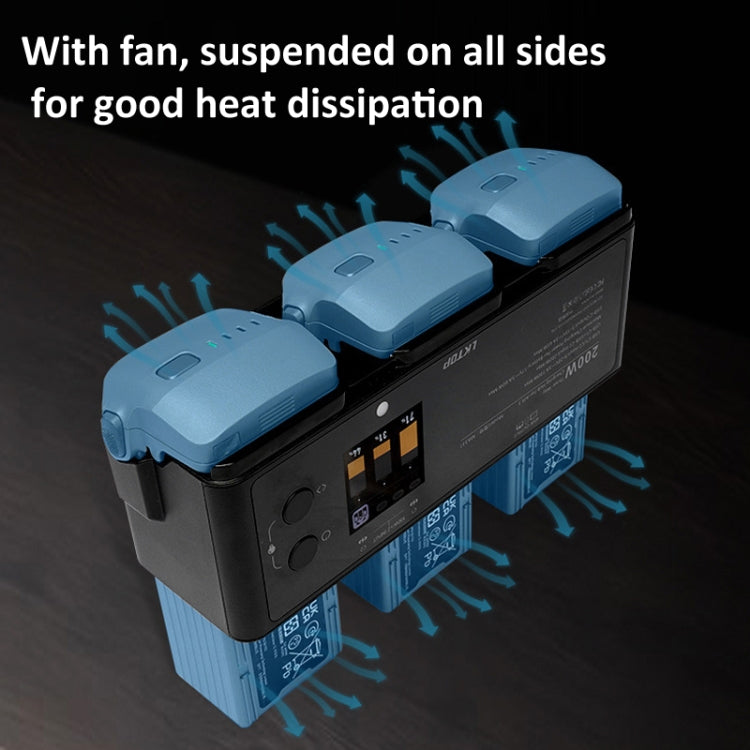 For DJI Air 3 Smart Flight Battery LKTOP 200W 3-Channel Charging Manager