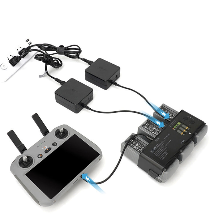 For DJI Air 3 Smart Flight Battery LKTOP 200W 3-Channel Charging Manager