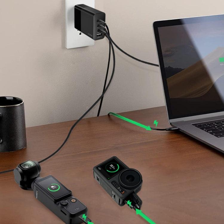 LKTOP 100W Gallium Nitride Fast Charger AC Adapter With 3 USB-C/Type-C+1 USB-A Port, US Plug