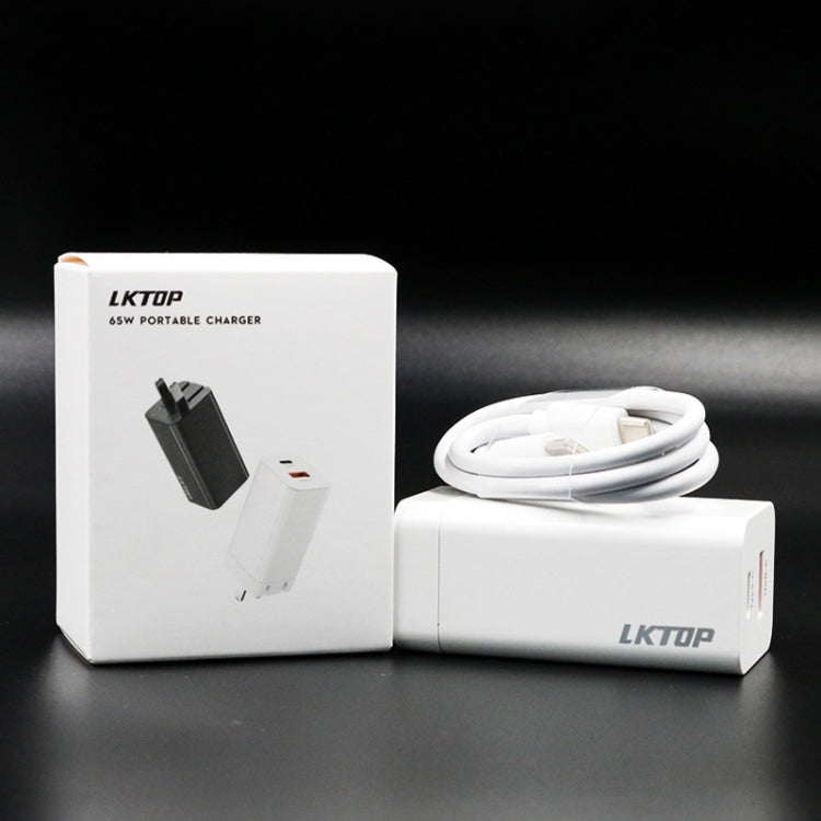 For DJI Mavic Series LKTOP 65W GaN Charger AC Adapter with USB-C and USB-A Port, US Plug