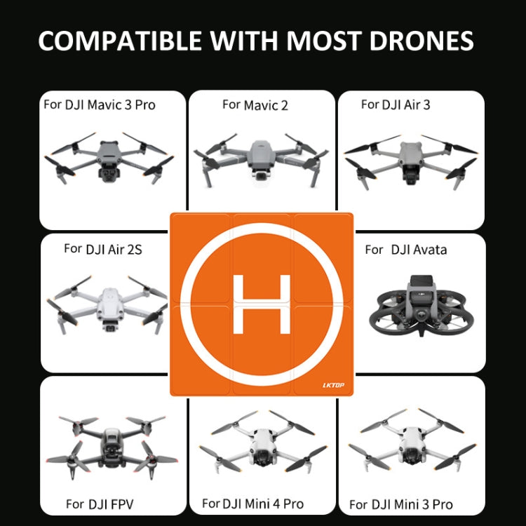 Drone Universal Landing Pad Double-sided Waterproof Foldable RC Aircraft Launch Mat, LKTOP 50cm, LKTOP 65cm