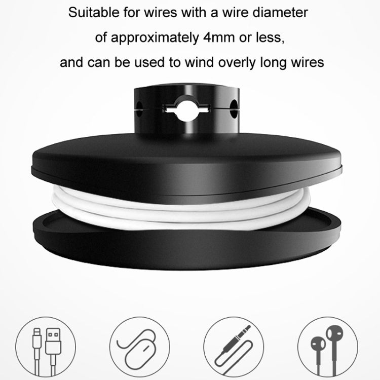 BEN.JACK Desktop Data Cable Storage Buckle Headphone Cable Holder, Cable Holder