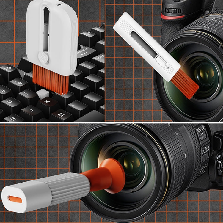 24 In 1 Bluetooth Headset Cleaning Pen Set Keyboard Mobile Phone Camera Dust Removal Brush, Q6C Black, Q6C Red