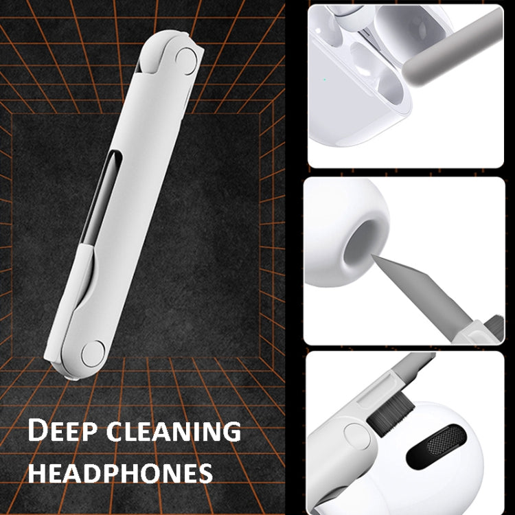 24 In 1 Bluetooth Headset Cleaning Pen Set Keyboard Mobile Phone Camera Dust Removal Brush, Q6C Black, Q6C Red