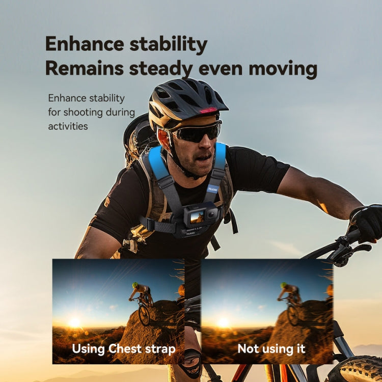 TELESIN S2-CGP-01 Quick-Release Vest Chest Strap Sports Camera Accessories, S2-CGP-01