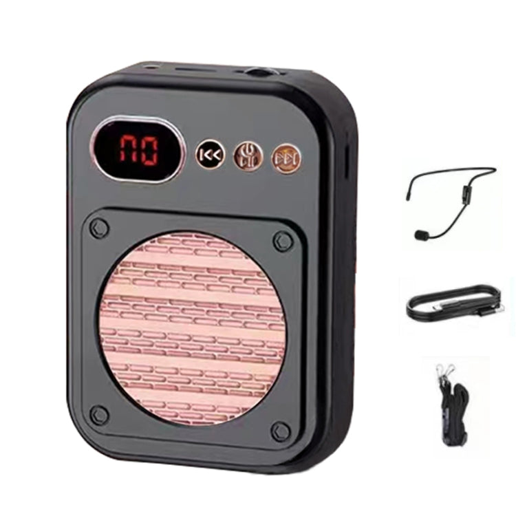 S25 Mini Bluetooth Teacher Guide Speaker Street Stalls Selling Loudspeakers, Black, White, 2.4G Wireless Black, 2.4G Wireless White