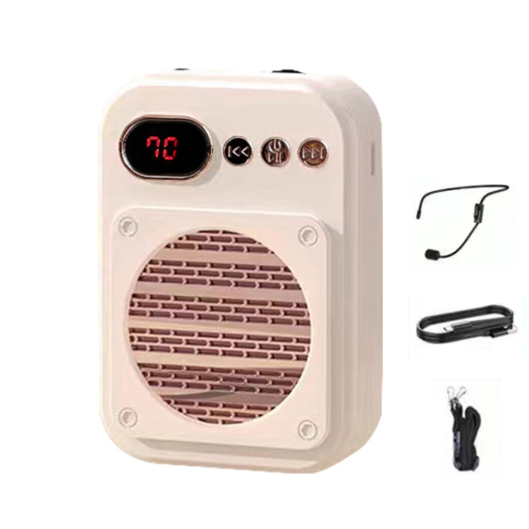 S25 Mini Bluetooth Teacher Guide Speaker Street Stalls Selling Loudspeakers, Black, White, 2.4G Wireless Black, 2.4G Wireless White