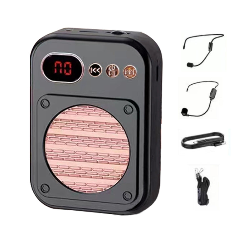 S25 Mini Bluetooth Teacher Guide Speaker Street Stalls Selling Loudspeakers, Black, White, 2.4G Wireless Black, 2.4G Wireless White