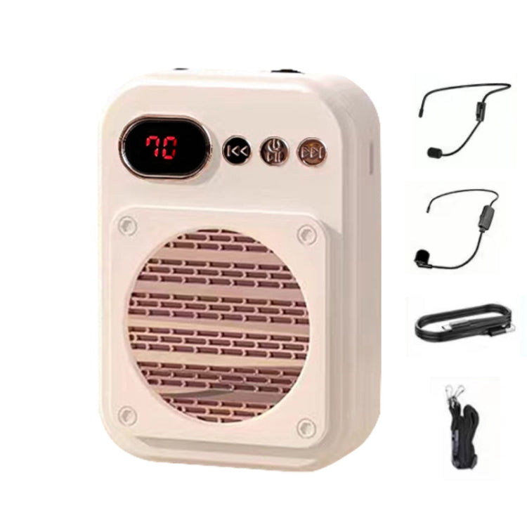 S25 Mini Bluetooth Teacher Guide Speaker Street Stalls Selling Loudspeakers, Black, White, 2.4G Wireless Black, 2.4G Wireless White