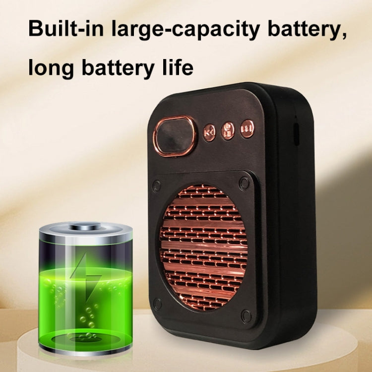 S25 Mini Bluetooth Teacher Guide Speaker Street Stalls Selling Loudspeakers, Black, White, 2.4G Wireless Black, 2.4G Wireless White
