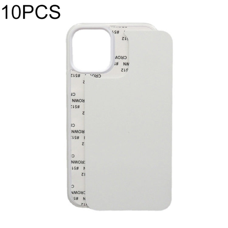 10PCS 2D Blank Sublimation Phone Case, For iPhone 15 Pro, For iPhone 15
