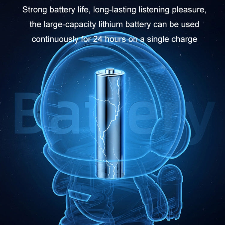 Mini Astronaut Portable Smart Subwoofer Bluetooth Speaker, White Gray, Platinum, Platinum Light Model