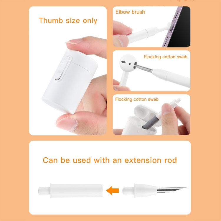 Q5D Mini Portable Bluetooth Headset Mobile Phone Cleaning Pen Multifunctional Cleaning Stick, Q5D (White), Q5D (Black)