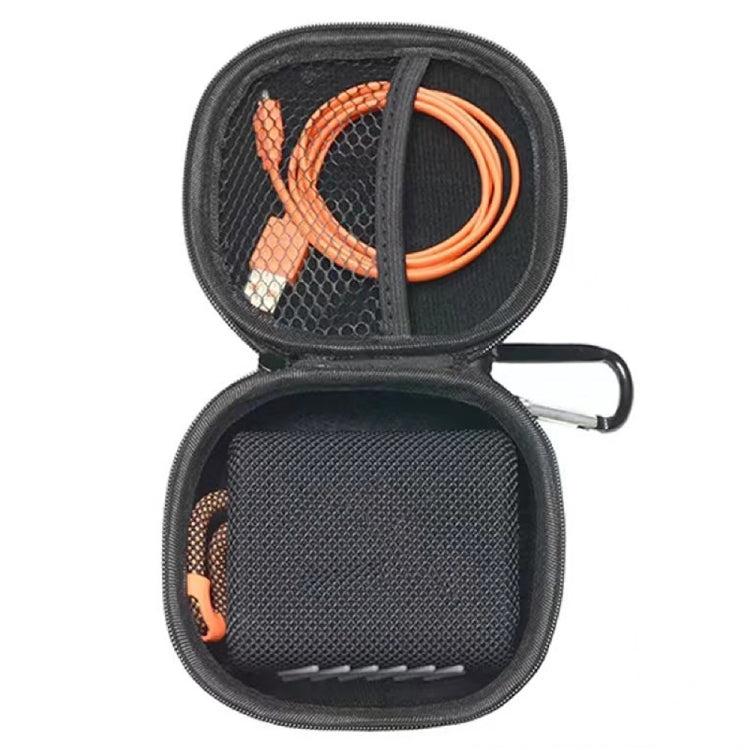 For JBL GO4 Bluetooth Speaker Portable Storage Bag Protective Case, Blue, Black, Orange, Black Carbon Fiber