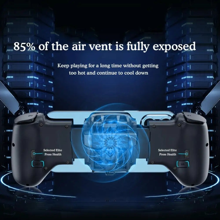 Mobile Phone Gaming Controller with Cooler & 2 Back Button Macro Programmable