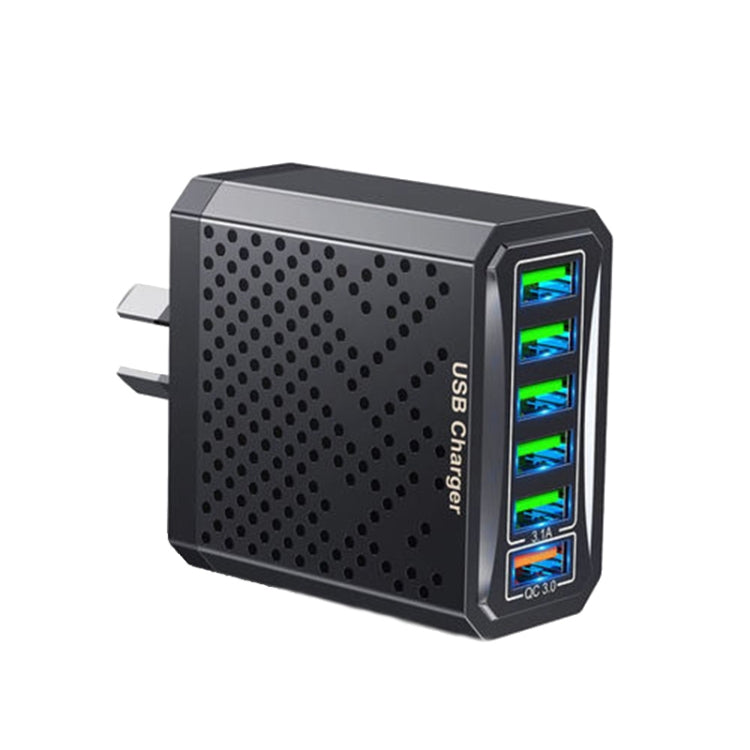 Chargeur de voyage USB multifonction à 6 ports, charge rapide, adaptateur secteur