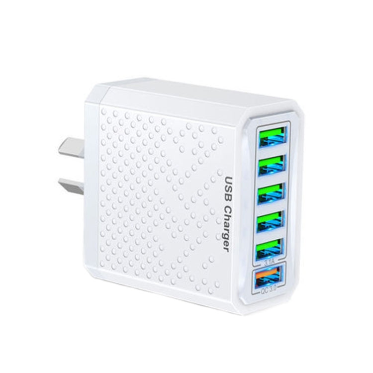 Chargeur de voyage USB multifonction à 6 ports, charge rapide, adaptateur secteur