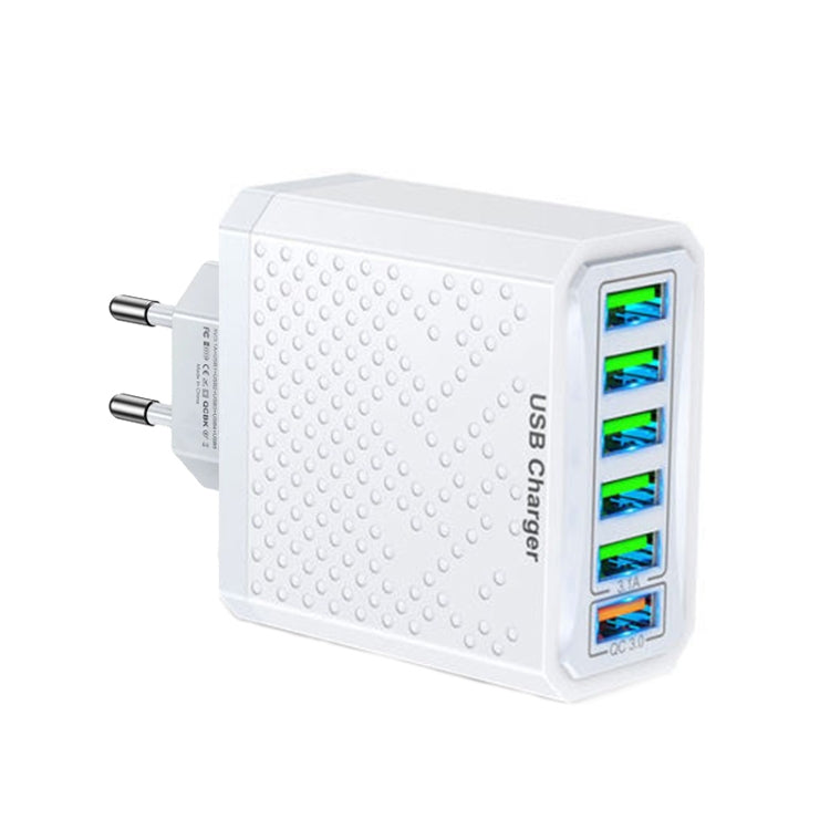 Chargeur de voyage USB multifonction à 6 ports, charge rapide, adaptateur secteur