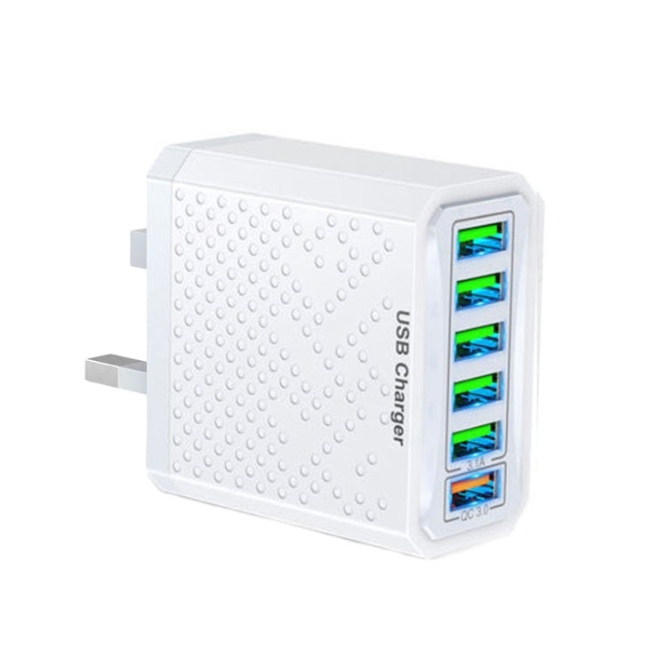 Chargeur de voyage USB multifonction à 6 ports, charge rapide, adaptateur secteur