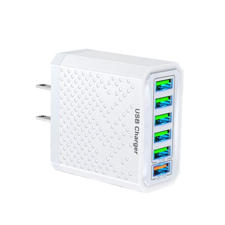 Chargeur de voyage USB multifonction à 6 ports, charge rapide, adaptateur secteur