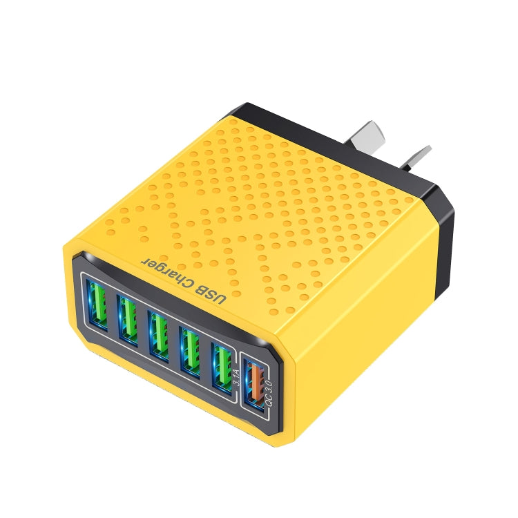 Chargeur de voyage USB multifonction à 6 ports, charge rapide, adaptateur secteur