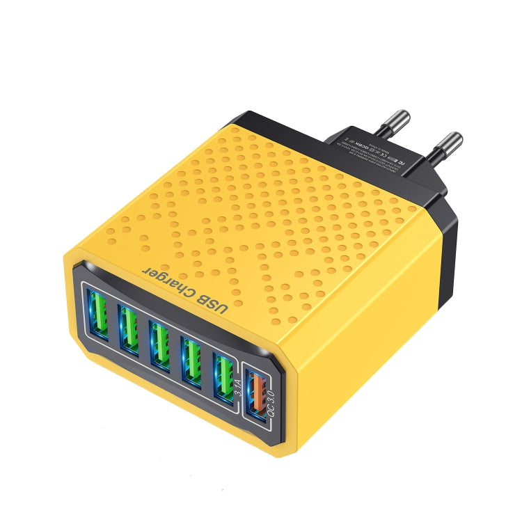 Chargeur de voyage USB multifonction à 6 ports, charge rapide, adaptateur secteur