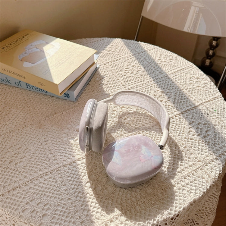 For AirPods Max 1Pair Marble Textured Butterfly Pattern Headphone Silicone Case, Butterfly