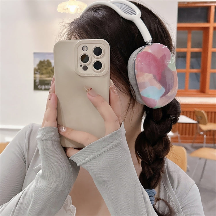 Étui en silicone pour AirPods Max, 1 paire, motif feuilles tropicales, couleur feuille, bleu