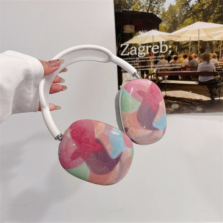 Étui en silicone pour AirPods Max, 1 paire, motif feuilles tropicales, couleur feuille, bleu