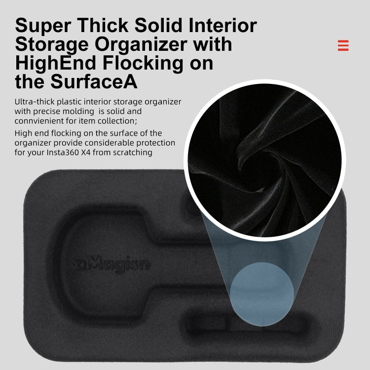 For Insta360 X5 / X4 aMagisn Storage Bag Hard Shell Protective Case