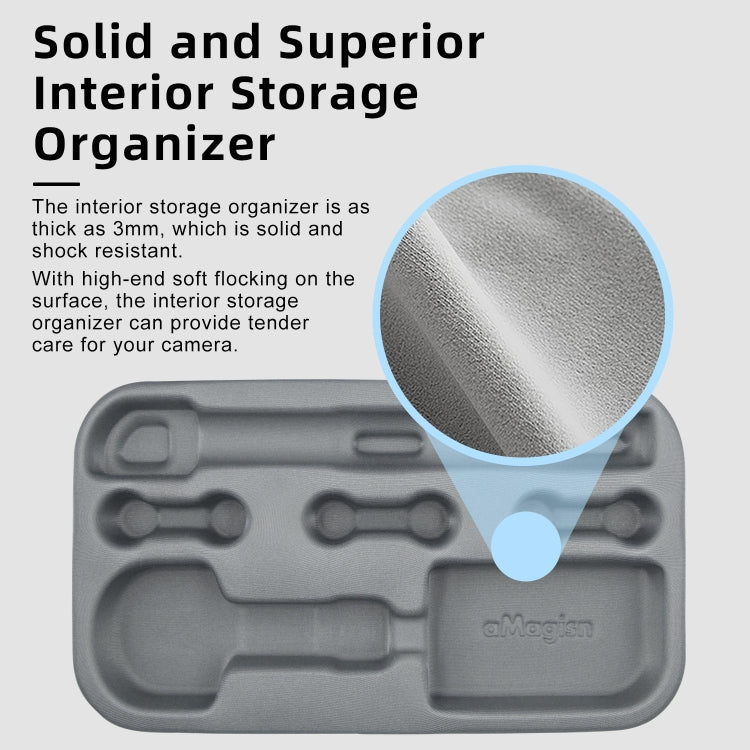 For Insta360 X5 / X4 aMagisn Medium Storage Bag Clutch Bag Protective Case, Medium