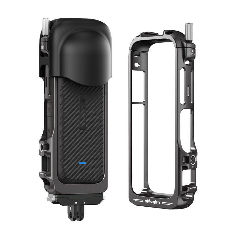For Insta360 X4 aMagisn Metal Protective Housing Frame Quick Release Version, Quick Release Version