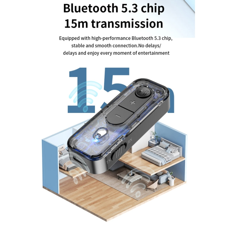 2 In 1 AUX Bluetooth 5.3 Receiver Transmitter USB Audio Adapter, C28