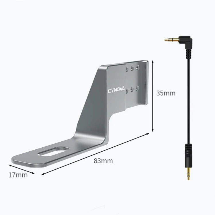 For Insta360 X4 / X3 / One X2 CYNOVA Cold Shoe Expansion RODE Wireless GO Microphone