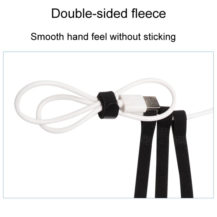 20pcs Plug Organizer Power Cord Organizing Strap Nylon Fixed P-Type Ties, 10 x 100mm