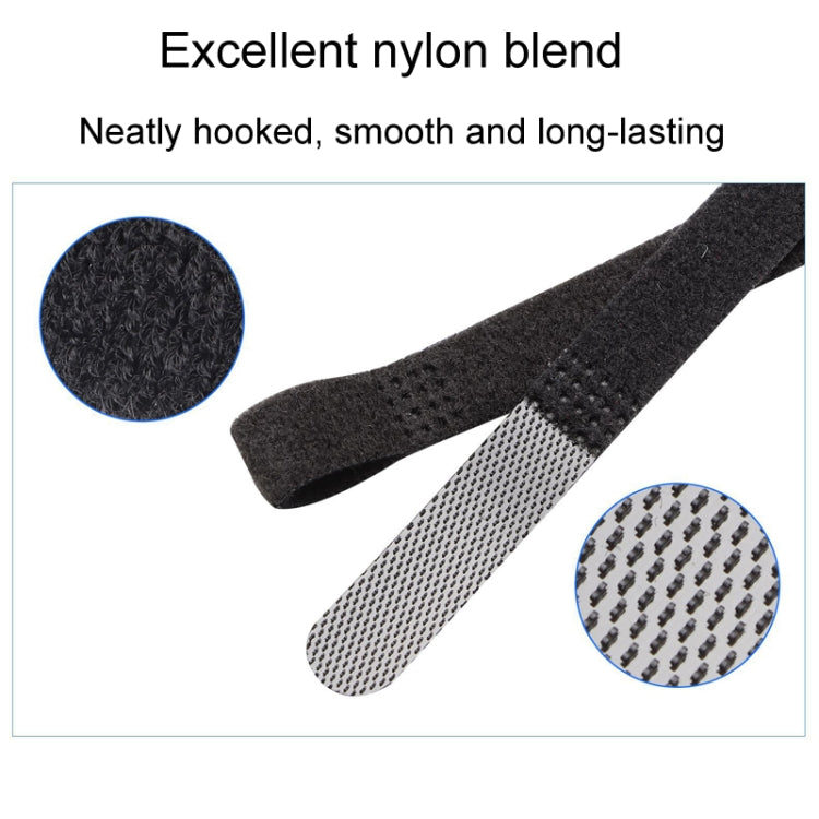 20pcs Plug Organizer Power Cord Organizing Strap Nylon Fixed P-Type Ties, 10 x 100mm