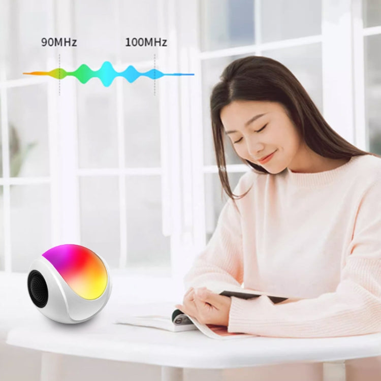 SY-688 TWS RGB Colorful Light Mini Card Bluetooth Speaker, SY-688 White