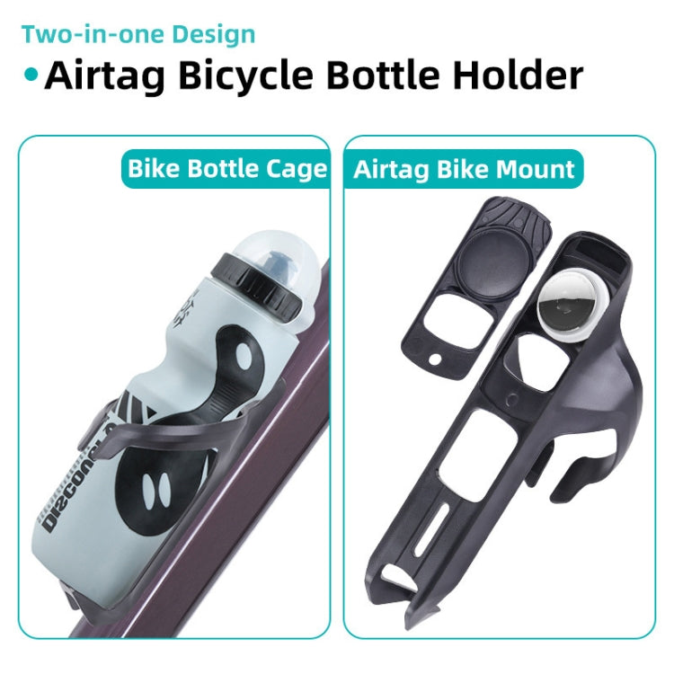For AirTag 2nd Gen / AirTag 1st Gen Tracker Bike Hidden Holder With Water Bottle Cage Bicycle Bracket Mount, Bottle Cage