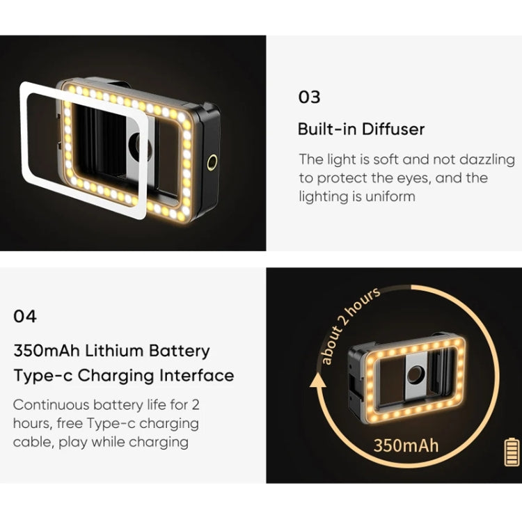 APEXEL 4K HD 100mm Macro Lens With LED Fill Light Set for Smartphones, APL-HB100FL23-Z