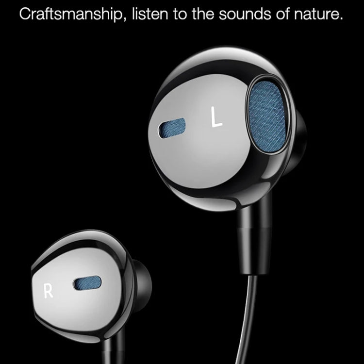 In-ear Wired Earphone Computer Subwoofer Singing Game Monitor Earphone, 3.5mm Black, Type-C Black