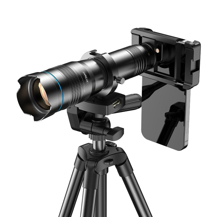 APEXEL HD Metal 36X Zoom Telescope Telephoto Lens With Extendable Tripod, 36X