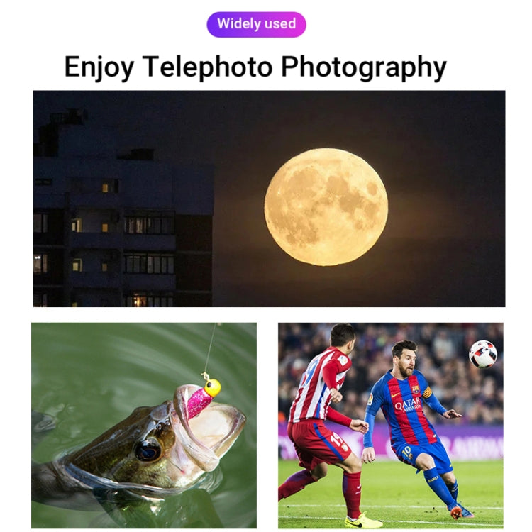 APEXEL HD Metal 36X Zoom Telescope Telephoto Lens With Extendable Tripod, 36X